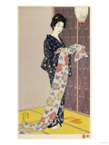 Young Woman in a Summer Kimono
