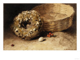 Buy Still-Life with Basket, Nest, Egg, Red Currants and Ladybird at AllPosters.com