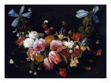 Buy /Na Swag of Roses, Tulips, Dahlias and Other Flowers at AllPosters.com