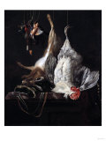 Buy Game with Implements of the Chase on a Marble Ledge, 1665 at AllPosters.com