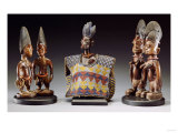 A Group of Male and Female Yoruba Twin Figures
