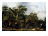 Buy Peasants Dancing and Feasting in a Village Street at AllPosters.com