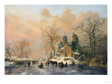 Buy A Dutch Canal Scene, 1859 at AllPosters.com