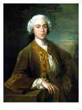 Portrait of Lord Trimleston, Half Length, in a Brown Coat, Leaning on a Ledge, in a Landscape, 1744