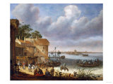 Buy Peasants on the Beach with a Ferry at AllPosters.com