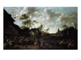 Buy Peasants Feasting in a Village, 1661 at AllPosters.com