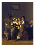 Buy Elegant Figures Drinking and Merrymaking in an Interior, 1653 at AllPosters.com