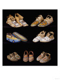 An Assortment of Arapaho, Crow, Western Sioux, Apache and Blackfeet Beaded Hide Moccasins