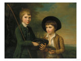 Buy The Bird Nesters: Portrait of Lord Morton and His Brother, Half Length, in a Wooded Landscape, 1769 at AllPosters.com