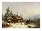 Buy The Old Mill in Winter at AllPosters.com