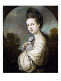 Buy Portrait of Miss Juliet Langton Standing, Half-Length, Wearing a White Dress with Gold Trim 1764 at AllPosters.com