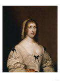 Portrait of Lady Wilhemina Shelley, Half Length, in a White Dress and Cap, 1633