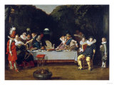 Buy Elegant Figures Feasting in an Arbour at AllPosters.com