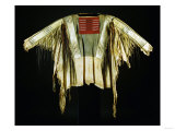 A Sioux Quilled and Fringed Hide Warrior's Shirt, Mid 19th Century