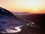 Buy Sunset over Valley, View from Syterskalet, Vindelfjallen Nature Reserve, Vasterbotten, Sweden at AllPosters.com