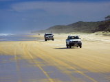 Four-Wheel Drive Vehicles on Seventy Five Mile Beach, Queensland, Australia
