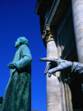 Buy Statues in Front of Marmorkirken, Copenhagen, Denmark at AllPosters.com