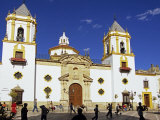Buy People Playing Soccer in Main Square, Ronda, Andalucia, Spain at AllPosters.com