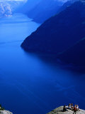 Viepoint Preikestolen 600 M Above Lysefjord, Lysefjord, Rogaland, Norway