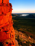 Central Mountain Wedge and Salt Pans Filled with Water, Tanami Desert, Australia
