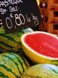 Buy Watermelons for Sale at Market in Rue St. Clair, Annecy, Rhone-Alpes, France at AllPosters.com