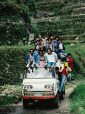 Small Truck on a Country Road with Passengers Aplenty, Banaue, Cagayan Valley, Philippines