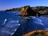 Buy Coastline at Piha Dominated by Lion Rock, New Zealand at AllPosters.com