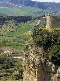Buy Building on Outcrop with Countryside Beyond, Ronda, Andalucia, Spain at AllPosters.com