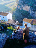 Buy Father and Son Looking over Town, Caceres, Extremadura, Spain at AllPosters.com