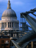 Buy St. Paul's Cathedral and Millenium Bridge, London at AllPosters.com