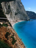 Buy High Angle View of Beach at Porto Katsiki, Lefkada Island, Ionian Islands, Greece at AllPosters.com
