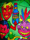 Mural in Jungle Bar, Cabo San Lucas, Baja California Sur, Mexico