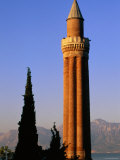 Grooved Minaret of Yivali Minari, Antalya, Turkey