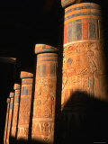 Columns at Ramses III Second Court, Medinat Habu, Thebes, Luxor, Egypt