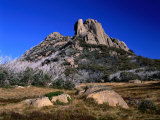 Buy Two Rocky Hills Loom over Blackfellows Plain on the Buffalo Plateau, Victoria, Australia at AllPosters.com