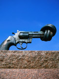 Tied Up Gun Peace Sculpture, Malmo, Skane, Sweden
