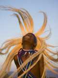 Buy Intore Dancer Flicking His Hair, Rwanda at AllPosters.com