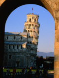 Leaning Tower Framed by Arch, Pisa, Tuscany, Italy Photographic Print
