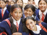 School Kids on Field Trip to Museums on Calle Jaen, La Paz, Bolivia Photographic Print