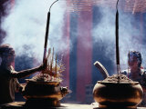 Buy Incense Offerings at Phuc Hai Tu Pagoda in Ho Chi Minh, Ho Chi Minh City,  Vietnam at AllPosters.com