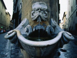Street Corner Fountain, Florence, Italy