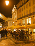 Diners in Chiado, Lisbon, Portugal