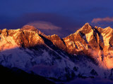 Mt. Everest and Lhotse, Sagarmatha, Nepal