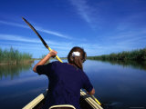 Buy Canoeing the Okavango River, Okavango Delta, Ngamiland, Botswana at AllPosters.com