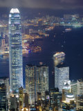 Hong Kong Harbour and Kowloon at Dusk