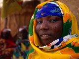 Buy Woman in Traditional Dress with Tribal Face Markings, Niger at AllPosters.com