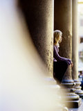 Buy Woman Seated Among Great Pillars, Pantheon, Rome, Lazio, Italy at AllPosters.com