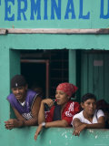 Passengers Waiting for Boat at Terminal, Bluefields, Atlantico Sur, Nicaragua