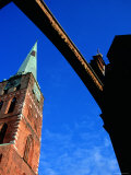 Buy Spire of Jacobikirche Under Arch Spanning Engelsgrube, Lubeck, Schleswig-Holstein, Germany at AllPosters.com