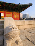 Buy The Stone Haetae on Railings, Deoksegung Palace, Seoul, South Korea at AllPosters.com